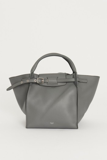 Grey Supple Calfskin Small Big Bag from Celine