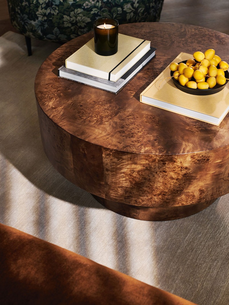 Burl Round Coffee Table from John Lewis