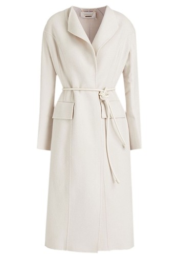 Belted Brushed Wool-Felt Coat from Zimmermann