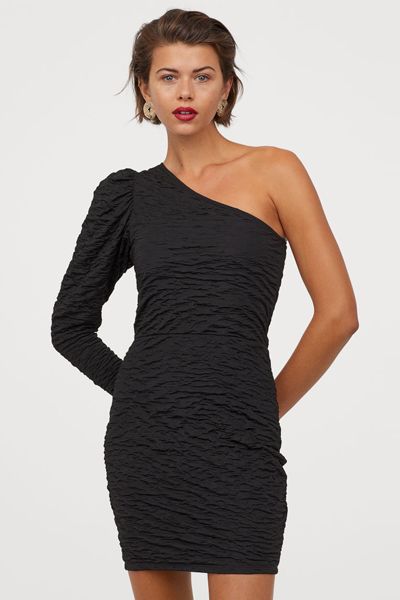 Crinkled Bodycon Dress