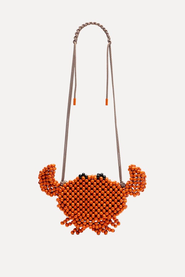 Crab Mini Beaded Crossbody Bag from Alémais