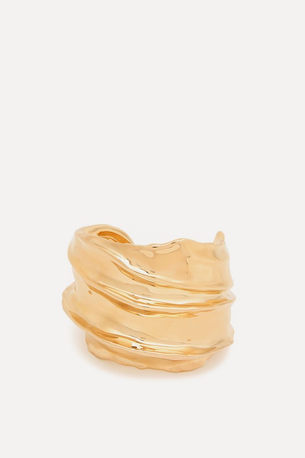 New Season Glaze Sculpted 12kt Gold-Plated Cuff from ZIMMERMANN