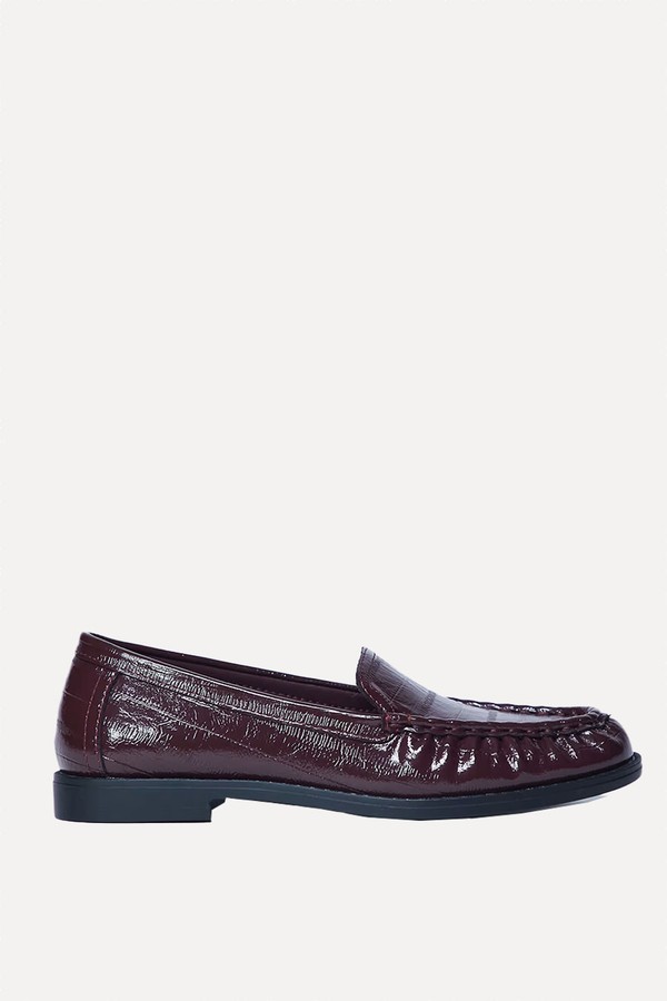 Coby Ruched Toe Croc Loafers from Topshop