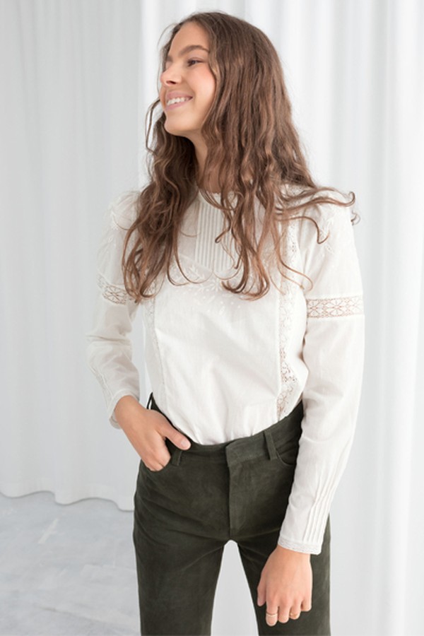 Embroidered Cotton Blouse