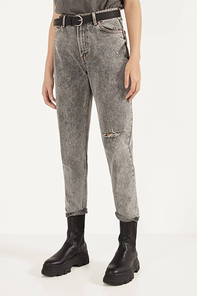 High Waist Mom Jeans from Bershka