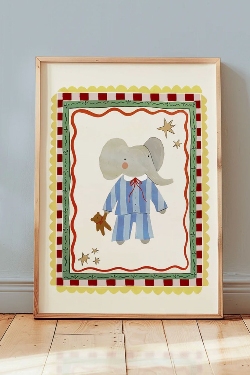 Sleepy Elephant Print from yaya studio