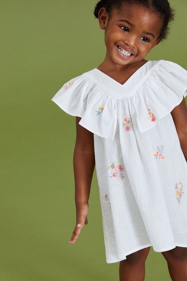 Cotton Ruffle Dress from Next