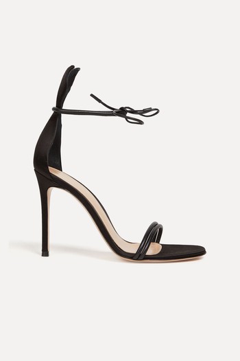 Satin & Leather Sandals from Gianvito Rossi