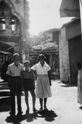 Claudia with her brothers Ellis and Zaki in Cairo