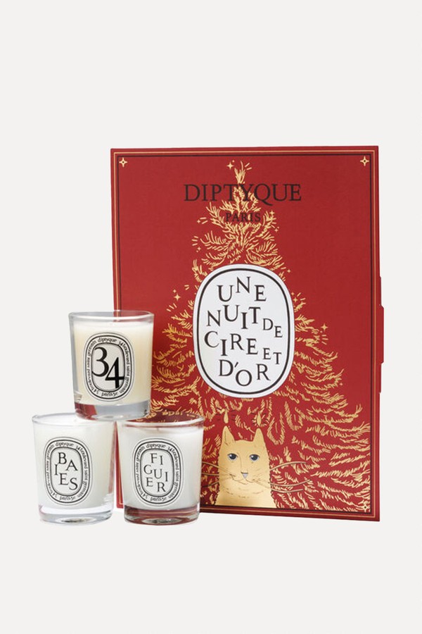 Surprise Set With 3 Miniature Candles from Diptyque 