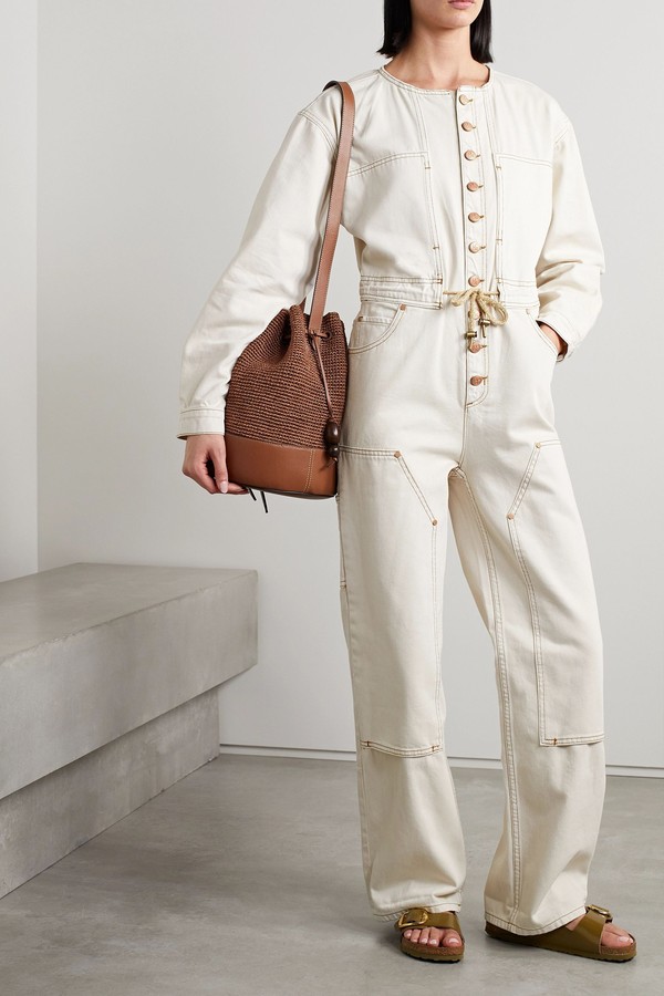The Stevie Paneled Denim Jumpsuit from Ulla Johnson