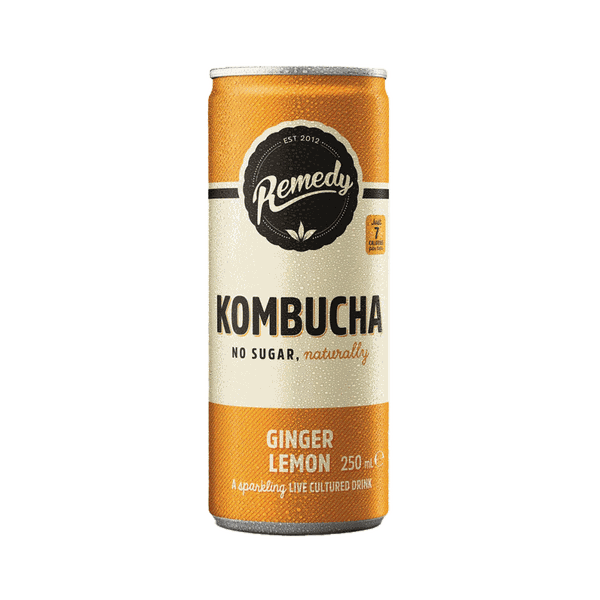 Kombucha Ginger Lemon Multipack from Remedy 