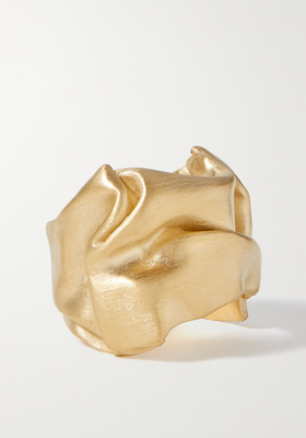 Scrunched Recycled Gold Vermeil Ring from Completedworks