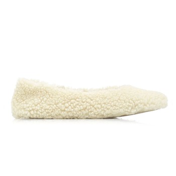 Nina Teddy Faux-Fur Ballet Flats from Flattered 