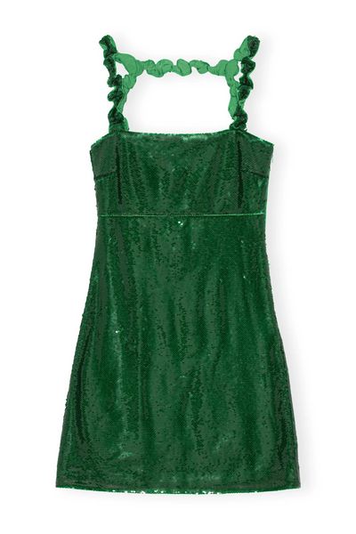 Sequin Strap Mini Dress  from Ganni