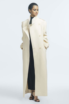 Taylor Atelier Wool Double-Breasted Long Coat from Reiss