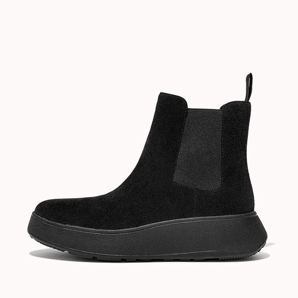 Suede Flatform Chelsea Boots