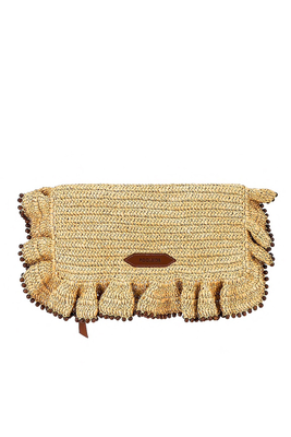 The Sogno Ruffle Clutch from Poolside