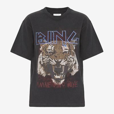 Tiger Tee Black from Anine Bing