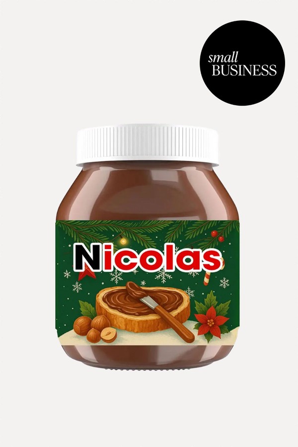 Personalised Christmas Nutella Jar from Madebylaceuk
