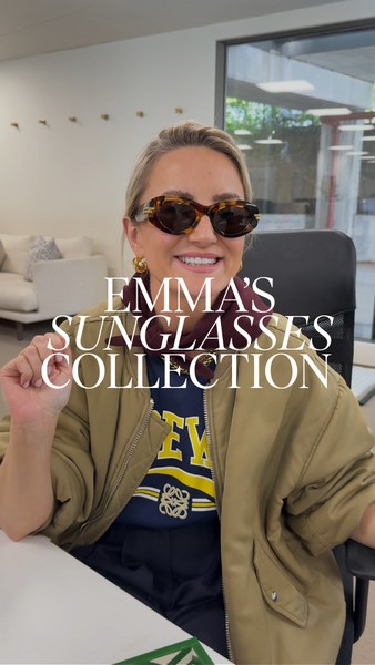 Emma’s sunglasses collection is unmatched. Watch on to see the top picks & save for inspo…