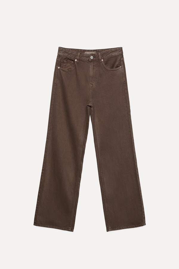 x from D92 Straight Wide Jeans, £29.99 | Stradivarius 