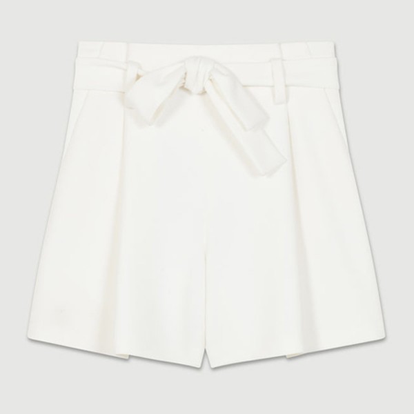 High-Waisted Crepe Shorts from Maje