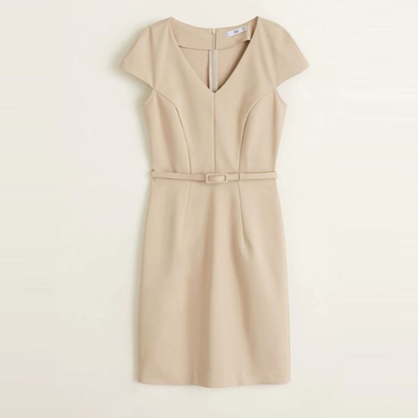 Belt Cotton Dress from Mango
