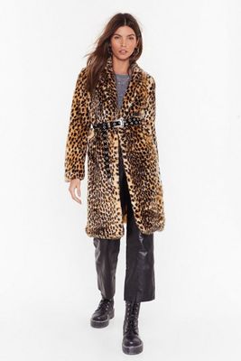 Cold Cold Hearted Leopard Faux Fur Coat
