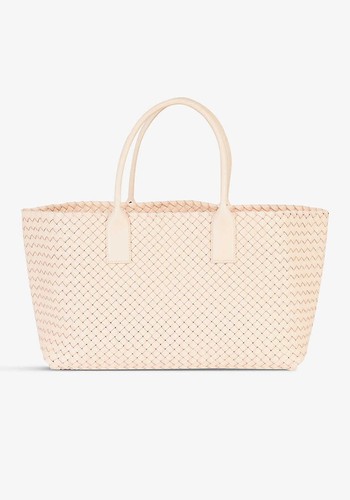 Cabat Medium Intrecciato Leather Tote Bag from Bottega Veneta