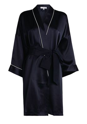 Short-Length Silk Kimono from Olivia Von Halle