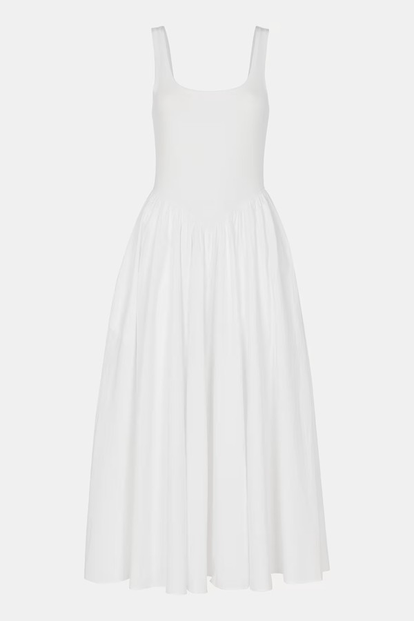 Poplin Cotton Mix Midi Dress from Whistles