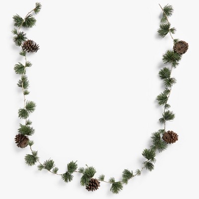 Impressionism Slim Pine Cone Garland