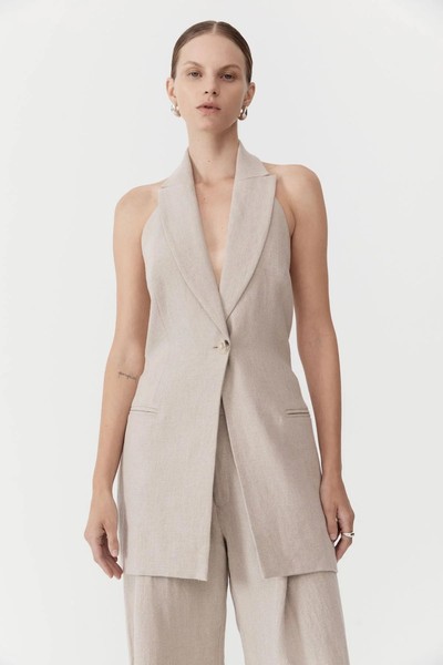 Linen Helm Vest