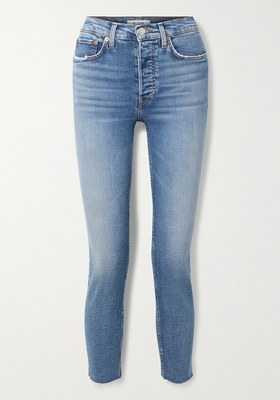 Stretch Ankle Crop High-Rise Skinny Jeans from RE/DONE