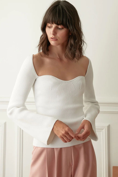 Chiara Bustier Knit Top from Pixie Market