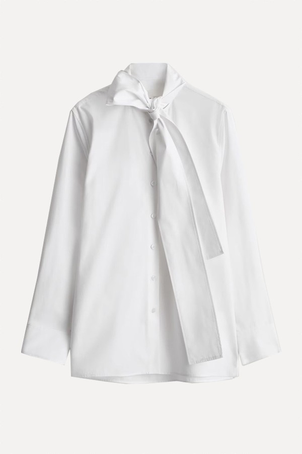 Bow-Detail Cotton Blouse from COS