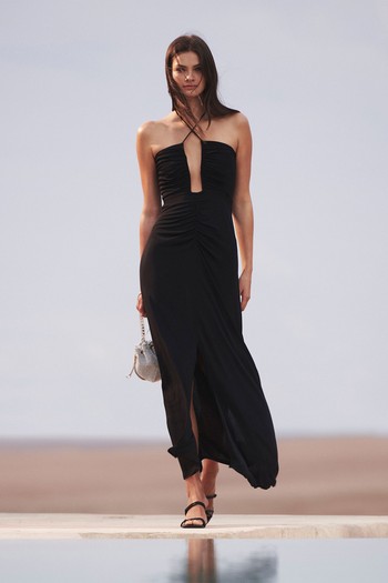 Lana Plunge Neck Halter Maxi Dress, £198