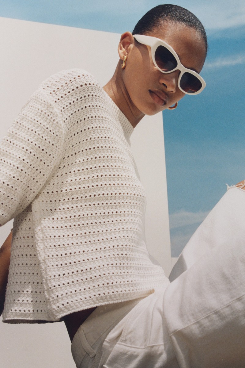 Knitted Sweater With Openwork Details, £29.99