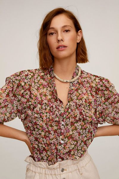 Floral Print Blouse from Mango