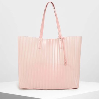 Translucent Landscape Tote Bag from Charles And Keith