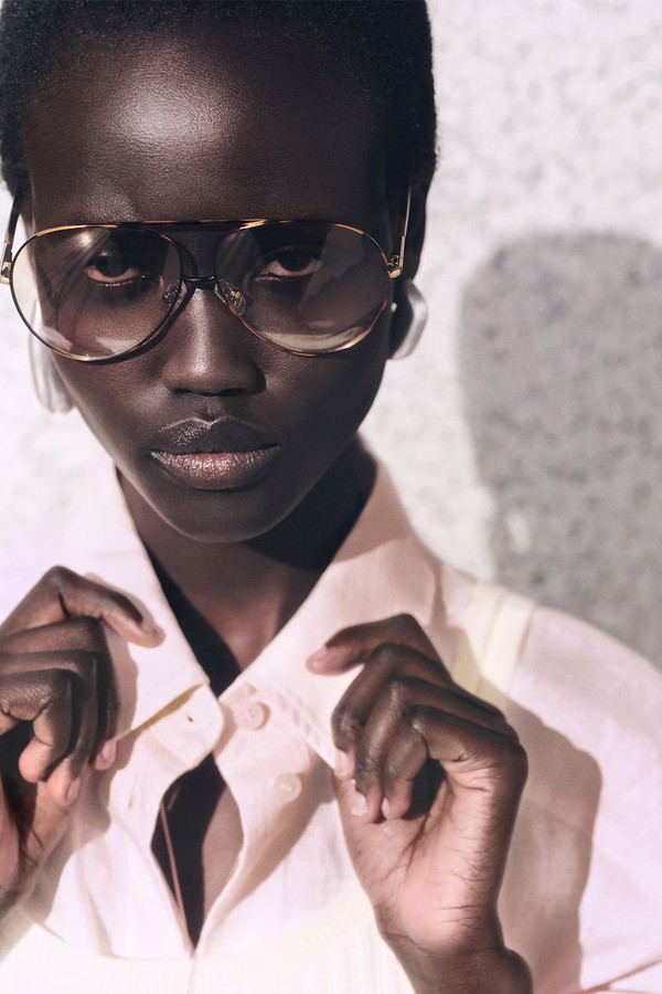 Wire-Frame Aviator Sunglasses