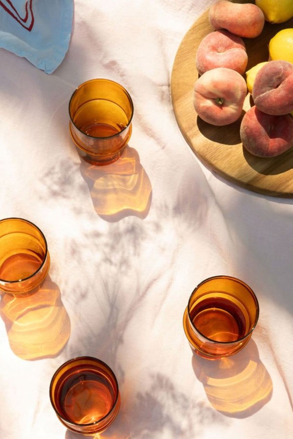 Set Of 4 Amber Ridge Tumblers from Issy Granger