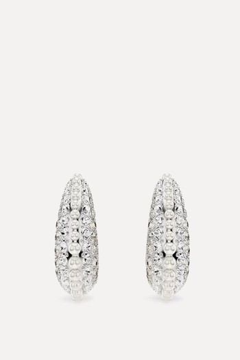 Sublima Rhodium-Plated, Crystal-Pearl & Zirconia Earrings from Swarovski