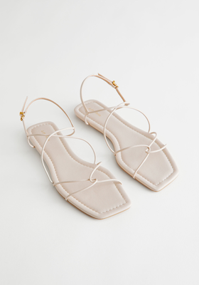 Square Toe Leather Sandals  from & Other Stories 