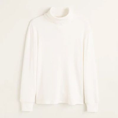 Turtleneck Ribbed Sweater from Mango