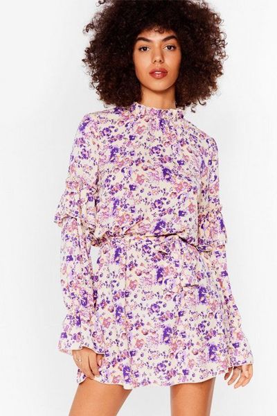 You're Doin' Bud Floral Mini Dress