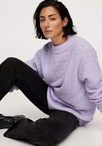 Staring Cable Knit Jumper from Mango