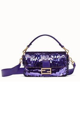 Baguette Purple Sequined Bag from Fendi