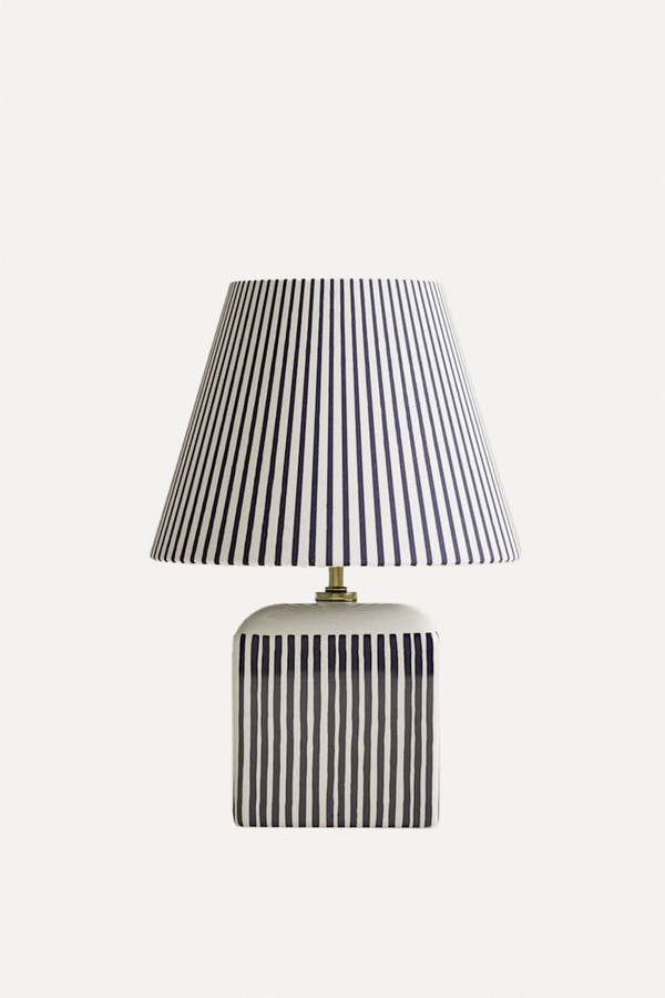 Joshua Ceramic Striped Rechargeable Table Lamp from Marks & Spencer